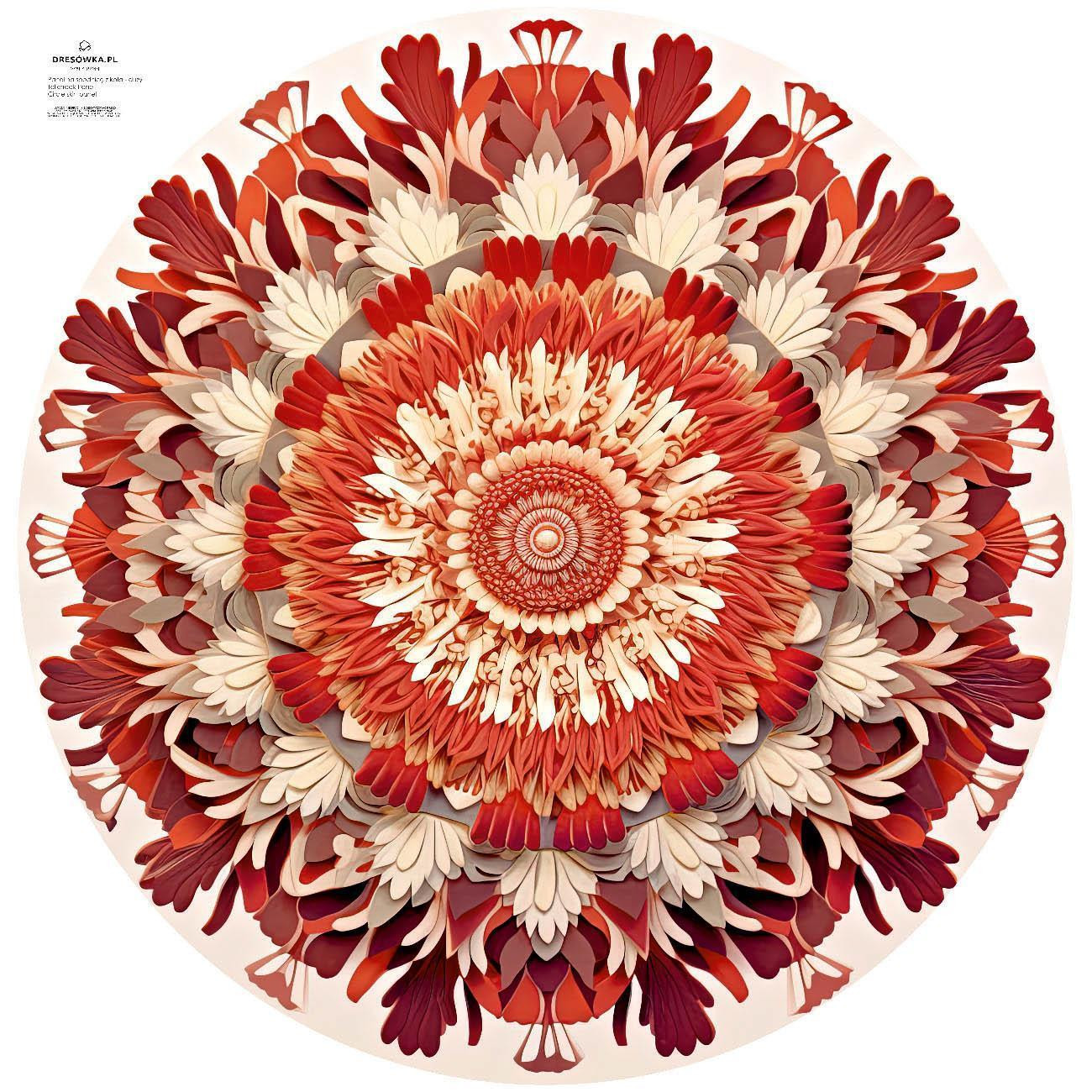 WATERCOLOR FLORAL VZ. 2 -  velký panel pro kruhovou sukni
