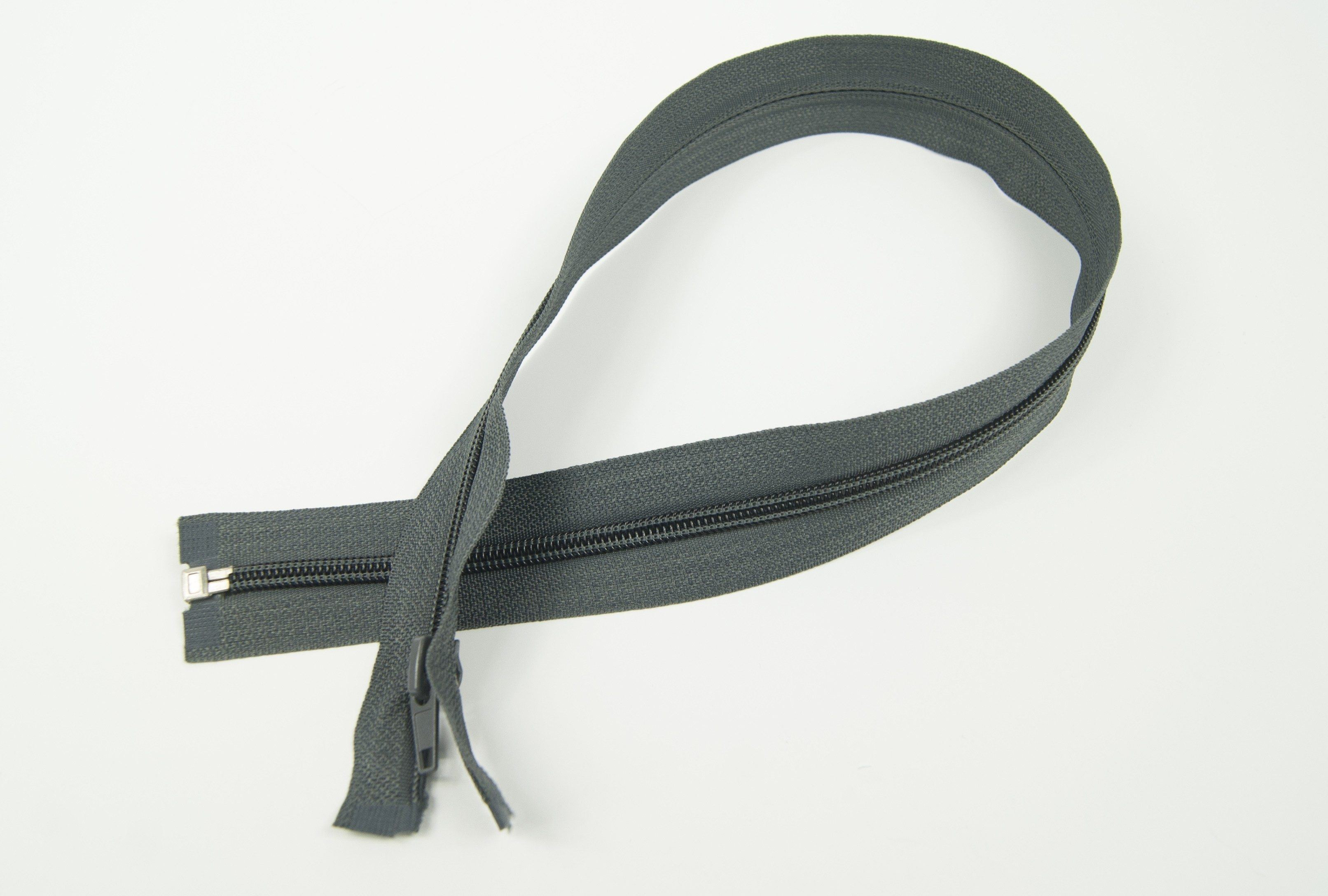 Spirálový zip 50cm dělitelný - šedivý