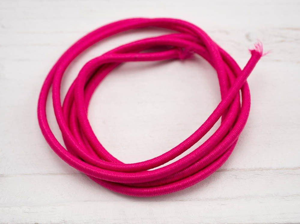 Guma kulatá na brzdičky 3mm - Fuchsie