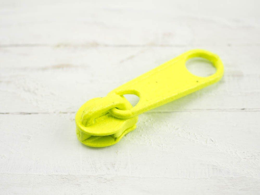 Jezdec ke spirálovým zipům 5mm - neon žlutý1003