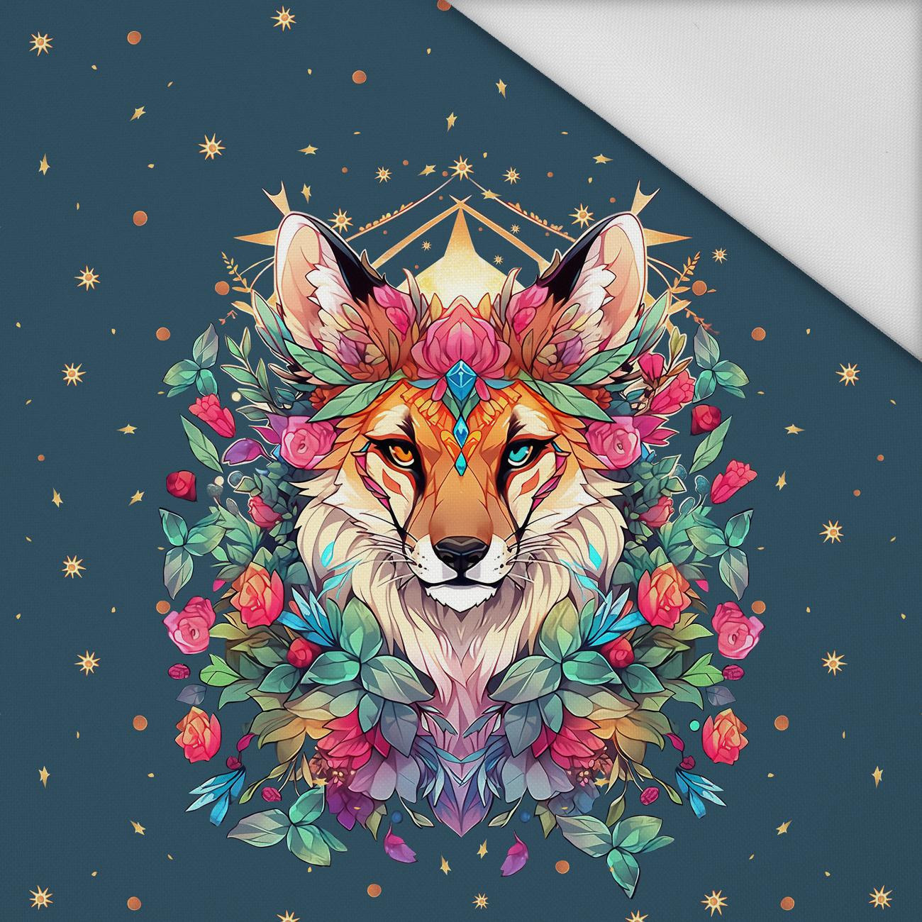 ANIMALS MANDALA wz.8 - panel (60cm x 50cm) Voděodolná tkanina Oxford