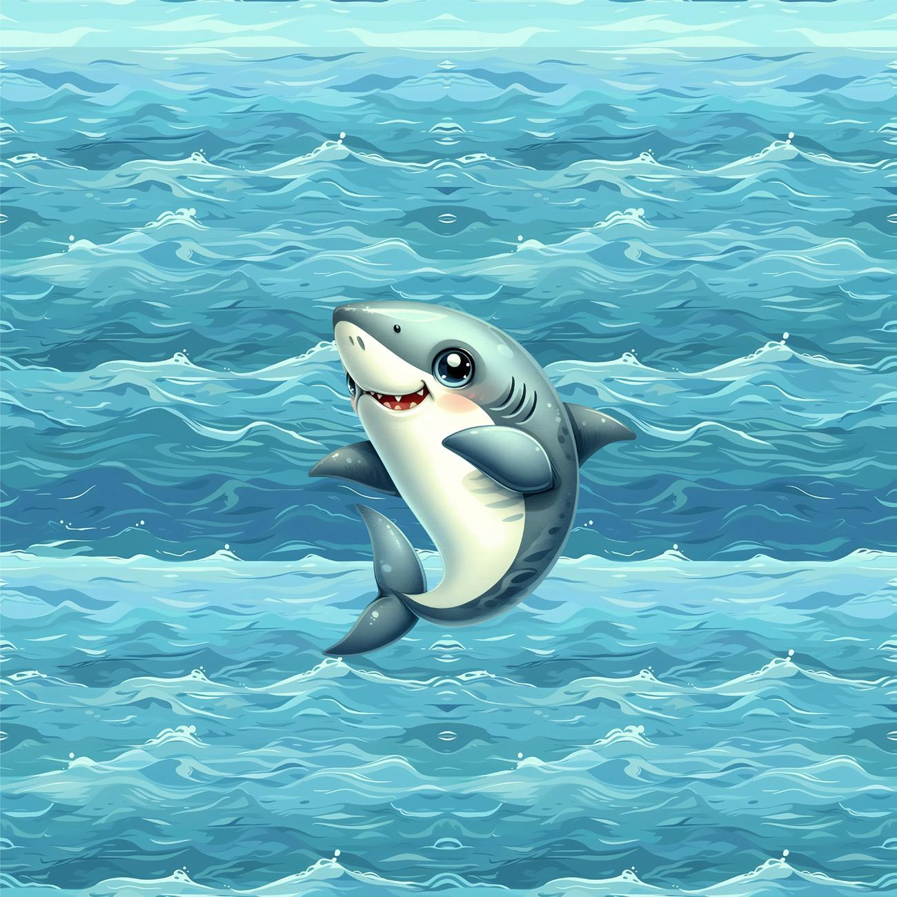 SHARK (SEA ANIMALS vz. 1) - panel (60cm x 50cm)