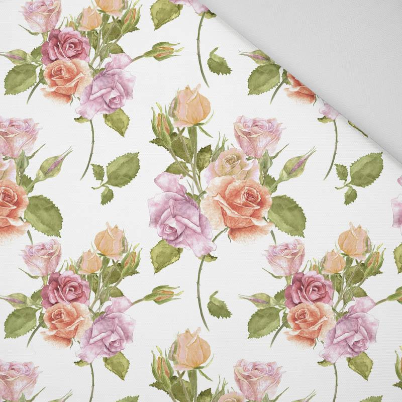 PASTELOVÁ RŮŽE vz.2 (KVETOUCÍ LOUKA) - tkanina HOME DECOR PREMIUM PASTELOVÁ RŮŽE vz.2 (KVETOUCÍ LOUKA) - tkanina HOME DECOR PREMIUM