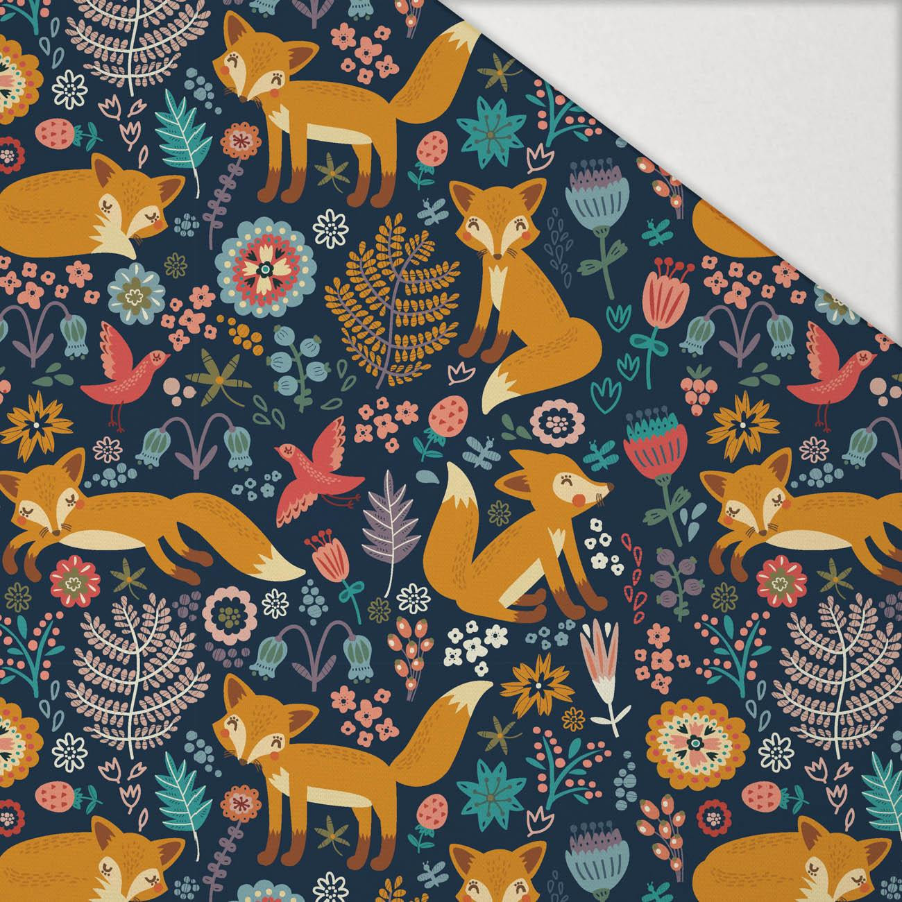 LIŠKY V LESE - Hydrofobní česaná teplákovina