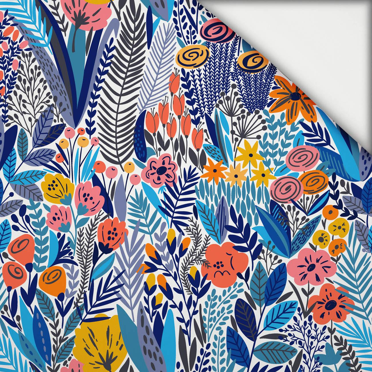 BAREVNÁ LOUKA - lehký, česaný úplet BAREVNÁ LOUKA - lehký, česaný úplet