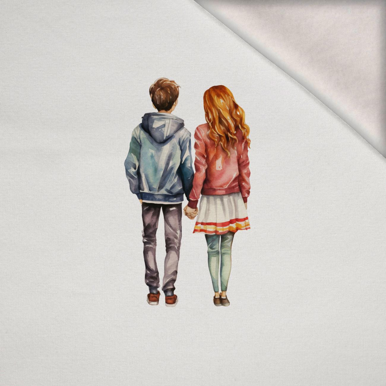 COUPLE - Panel (75cm x 80cm) teplákovina počesaná s elastanem ITY