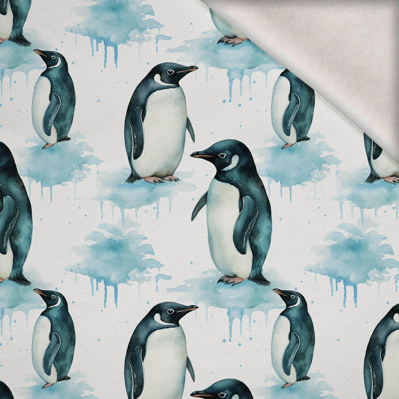 ARCTIC PENGUIN - teplákovina počesaná s elastanem ITY ARCTIC PENGUIN - teplákovina počesaná s elastanem ITY