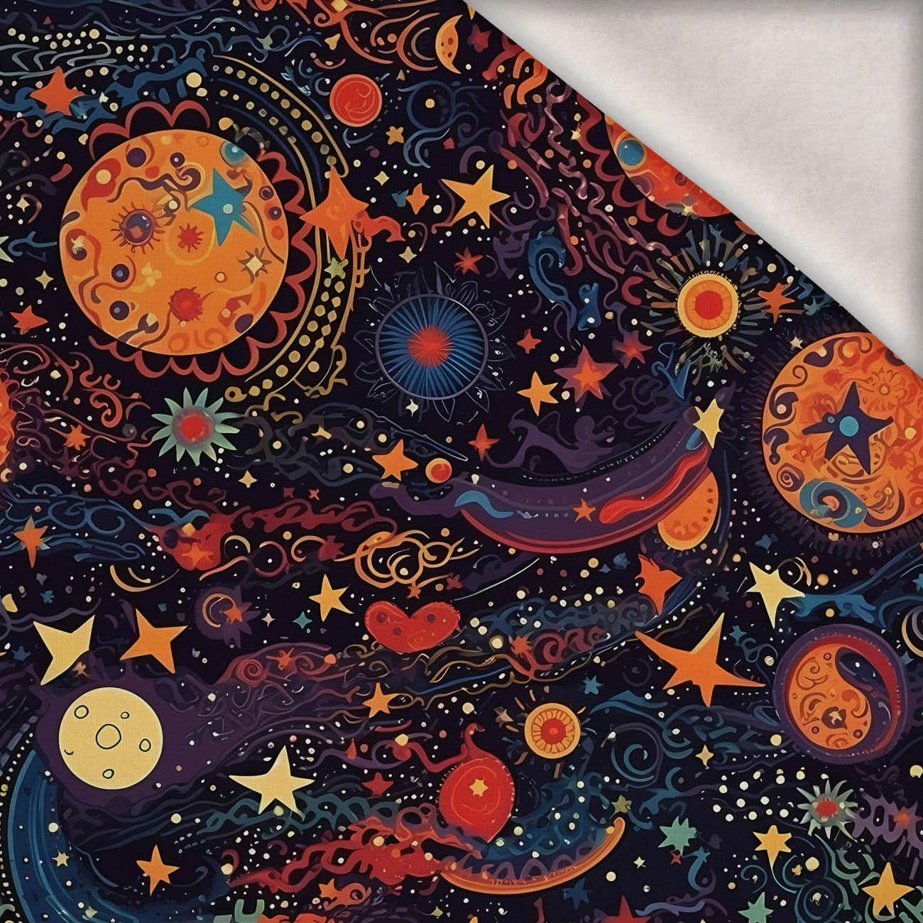 COSMIC GALAXY VZ. 1 - teplákovina počesaná s elastanem ITY COSMIC GALAXY VZ. 1 - teplákovina počesaná s elastanem ITY