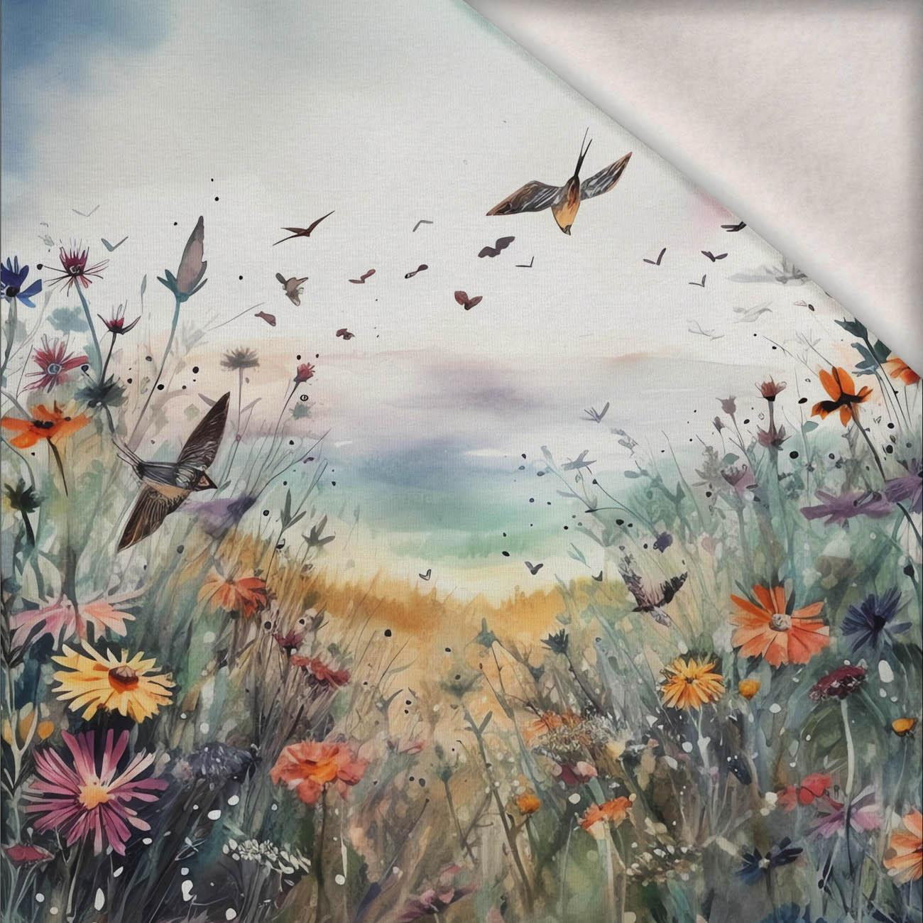 MAGIC MEADOW VZ. 10 - Panel (75cm x 80cm) teplákovina počesaná s elastanem ITY MAGIC MEADOW VZ. 10 - Panel (75cm x 80cm) teplákovina počesaná s elastanem ITY