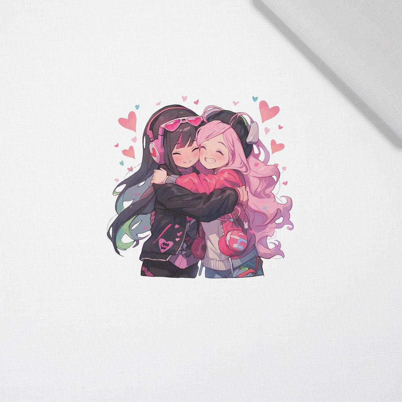 ANIME FRIENDS VZ. 1 - Paneel (75cm x 80cm) bavlněná tkanina ANIME FRIENDS VZ. 1 - Paneel (75cm x 80cm) bavlněná tkanina