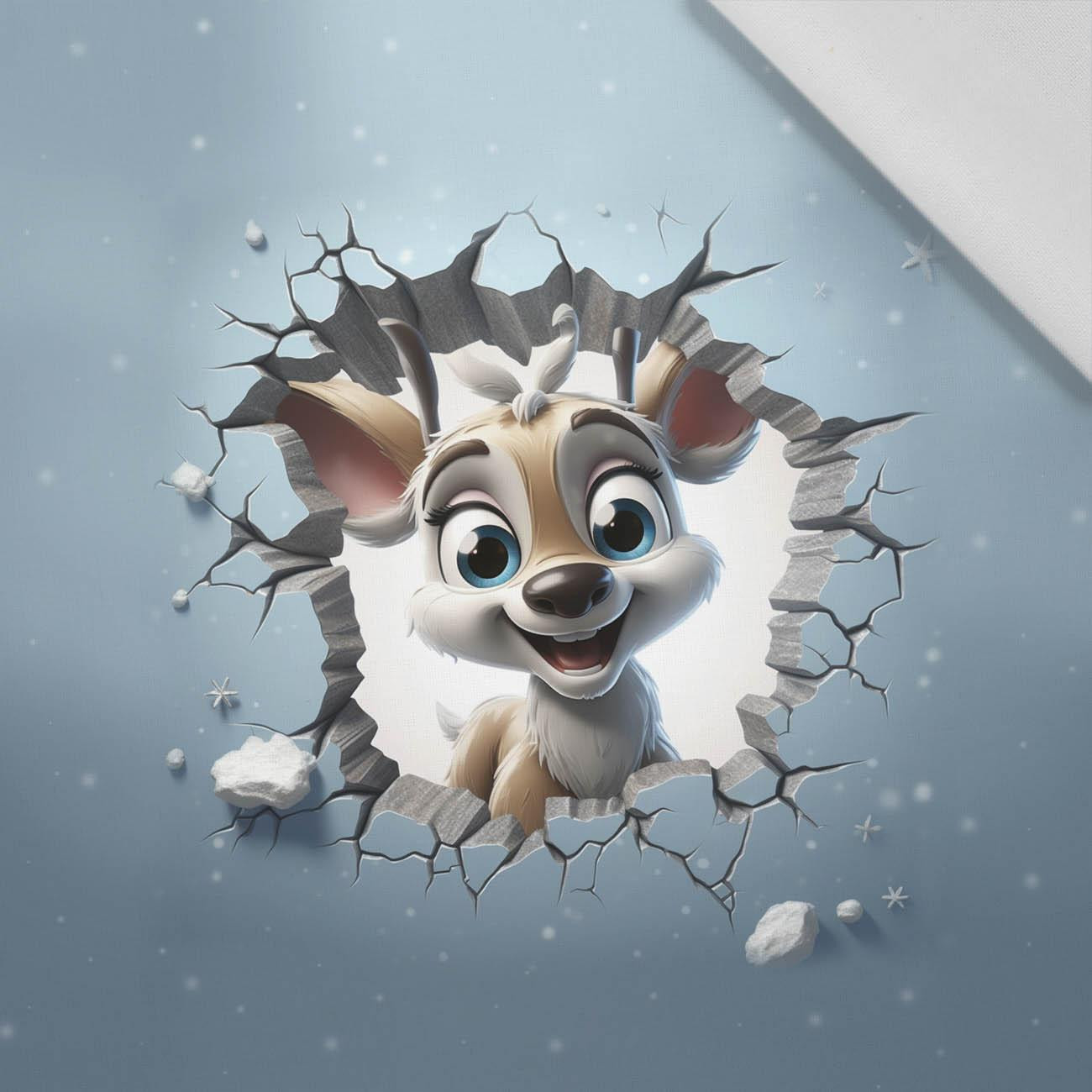 HAPPY DEER - Paneel (60cm x 50cm) bavlněná tkanina HAPPY DEER - Paneel (60cm x 50cm) bavlněná tkanina