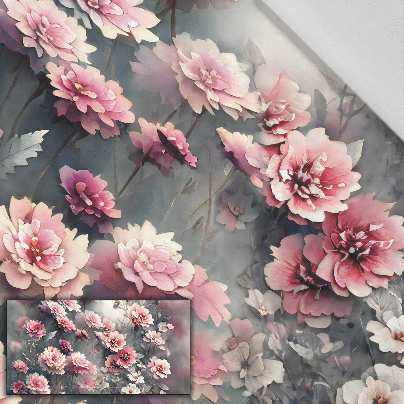 VINTAGE FLOWERS Vz. 3 - Paneel (80cm x 155cm) tkanina bawełniana
