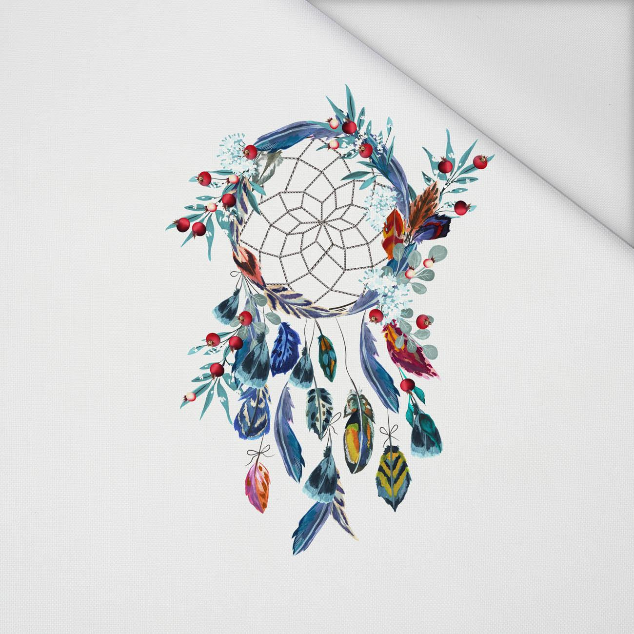 WATERCOLOR DREAMCATHER - Paneel (60cm x 50cm) Voděodolná tkanina Oxford