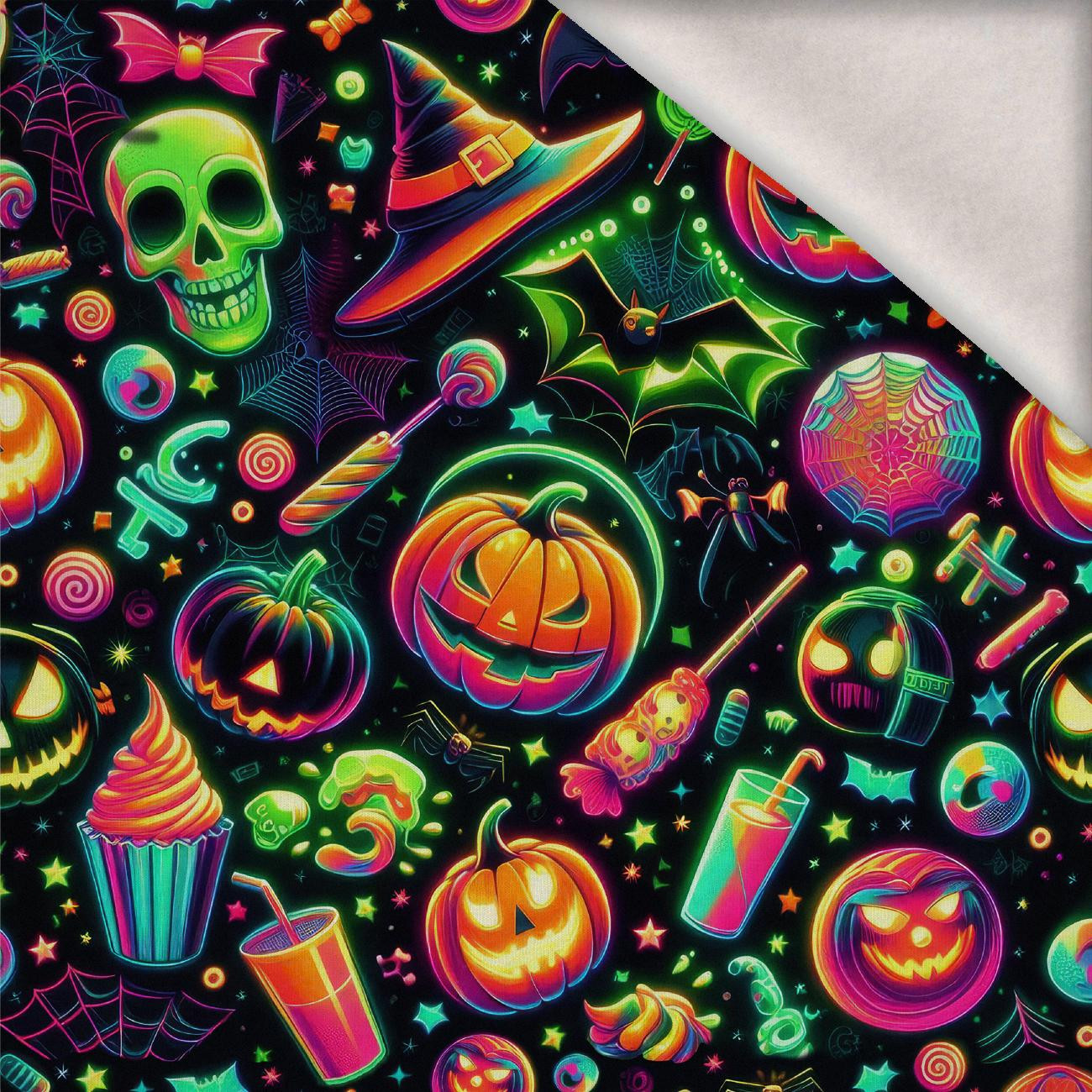 HALLOWEEN wz.24 - teplákovina počesaná s elastanem ITY
