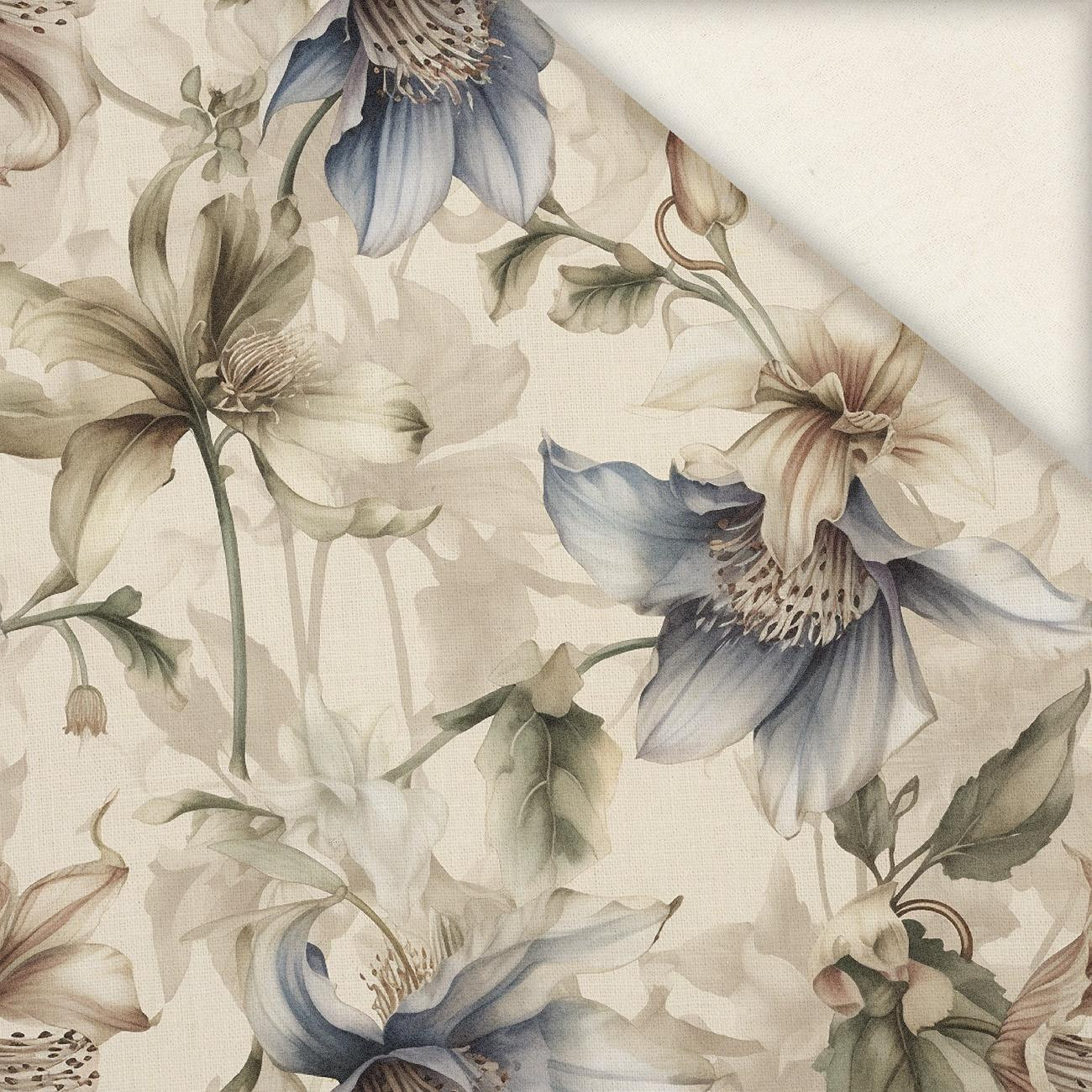 PASTEL FLOWERS WZ.5- Slub Weave