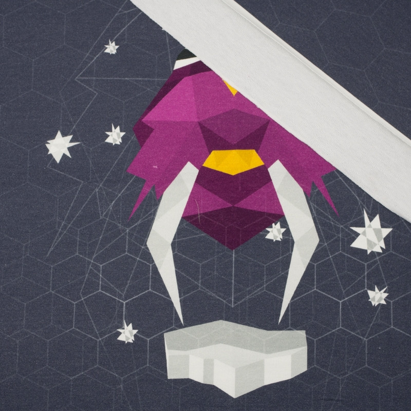 MROŽ / fialový - panel, teplákovina PE240