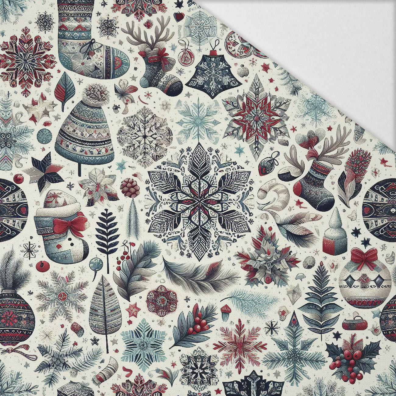 Vintage Christmas wz.30 - Hydrofobní česaná teplákovina