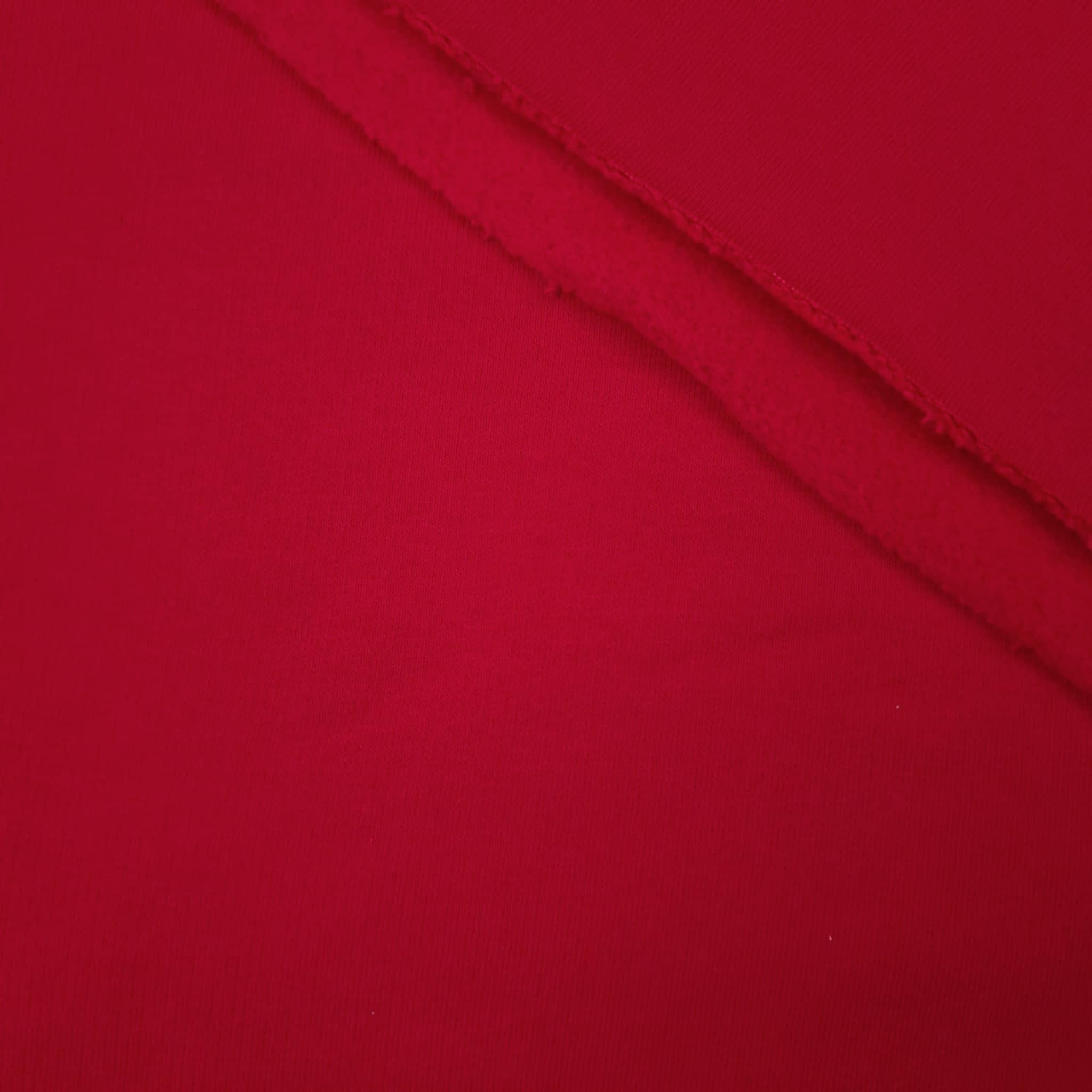 Silná teplákovina počesaná D300 - RED WINE (D-211)