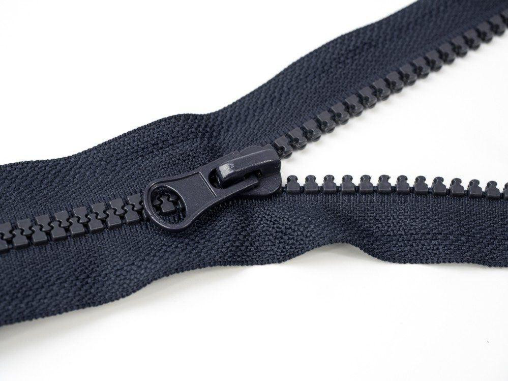 Kostěný zip 50cm dělitelný (Z) - navy