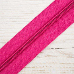 Stuha pro spirální zip 5mm fuchsie - 312