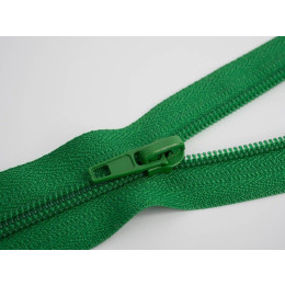 Spirálový zip 45cm dělitelný- zelený