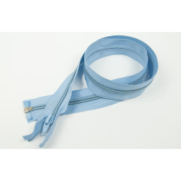 Spirálový zip 65cm dělitelný- azurový pudrový