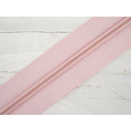 Stuha pro spirální zip 5mm  růžově pudrová- 512