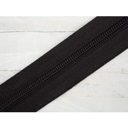 Stuha pro spirální zip 5mm  černá - 580