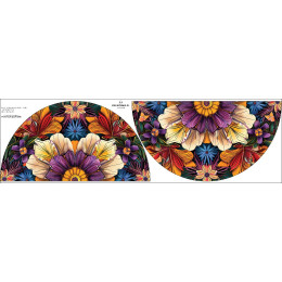 COLORFUL FLOWERS vz.4- panel pro kruhovou sukni