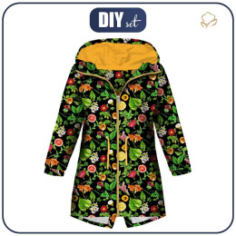 DĚTSKÁ BUNDA PARKA (ARIEL) - MINI RAJSKÉ OVOCE Vz. 2 (RAJSKÁ ZAHRADA) - softshell