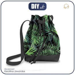 KABELKA-PYTEL - PALMOVÉ LISTY vz. 4 / černá