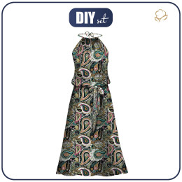 ŠATY "DALIA" MAXI - PAISLEY vz. 4 - Sada šití