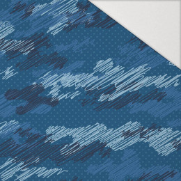 MORO - čmáranice / classic blue - Hydrofobní česaná teplákovina