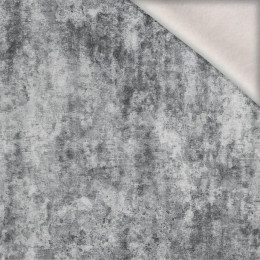 GRUNGE (světle šedá) - teplákovina počesaná s elastanem ITY