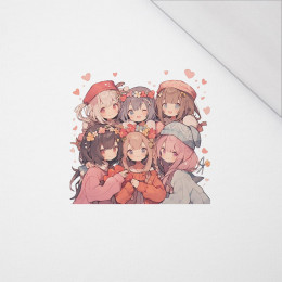 ANIME FRIENDS VZ. 2 - panel (75cm x 80cm) SINGLE JERSEY