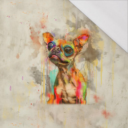 CRAZY LITTLE DOG - panel (60cm x 50cm) SINGLE JERSEY