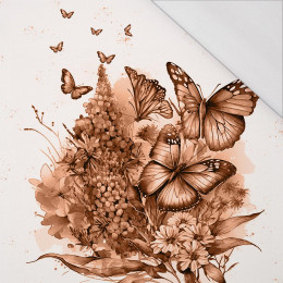 BEAUTIFUL BUTTERFLY VZ. 1 / peach fuzz - panel (75cm x 80cm) SINGLE JERSEY