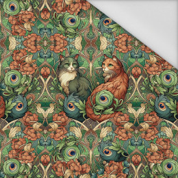 ART NOUVEAU CATS & FLOWERS VZ. 3 - Paneel (60cm x 50cm) Voděodolná tkanina Oxford