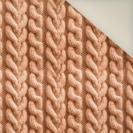 IMITATION SWEATER VZ. 4 / peach fuzz- Potahový velur 