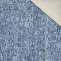 PRZECIERANY JEANS (niebieski)- Potahový velur 