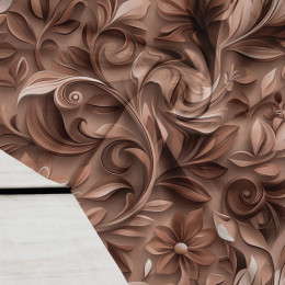 FLOWERS WZ.2/ Mocha Mousse  - Krep