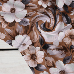 FLOWERS WZ.6/ Mocha Mousse  - Krep