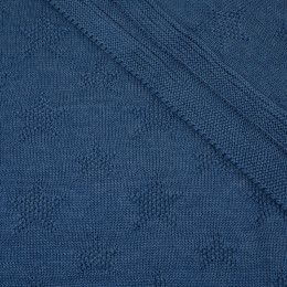 DEKA (HVĚZDY) / jeans S - tenký panel pletený