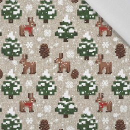 WINTER PIXEL WZ.1 - tkanina bawełniana