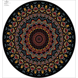 AFRICAN MANDALA - panel pro kruhovou sukni D