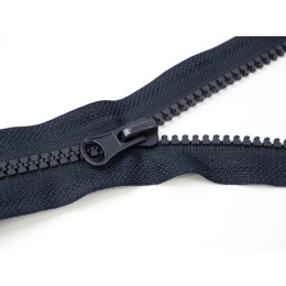 Kostěný zip 80cm dělitelný - žlutě kanárkový