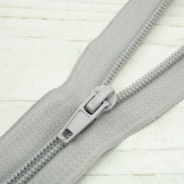 Spirálový zip 70cm dělitelný - světlošedivý