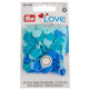 Patentky kulaté 12,4mm  30 sad  - PRYM Love 393000