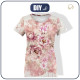 DÁMSKÉ TRIČKO - WATERCOLORS FLOWERS vz. 6 - single jersey