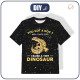 DĚTSKÉ TRIČKO - TINY DINOSAUR / černá - single jersey ITY